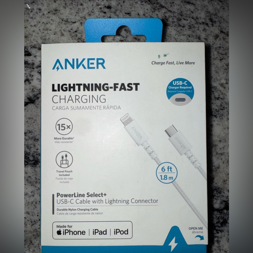 Anker MFi-Certified USB-C with lightning connector charge cable